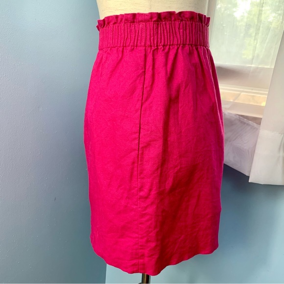 J. Crew Hot Pink Sidewalk Skirt - Picture 3 of 9
